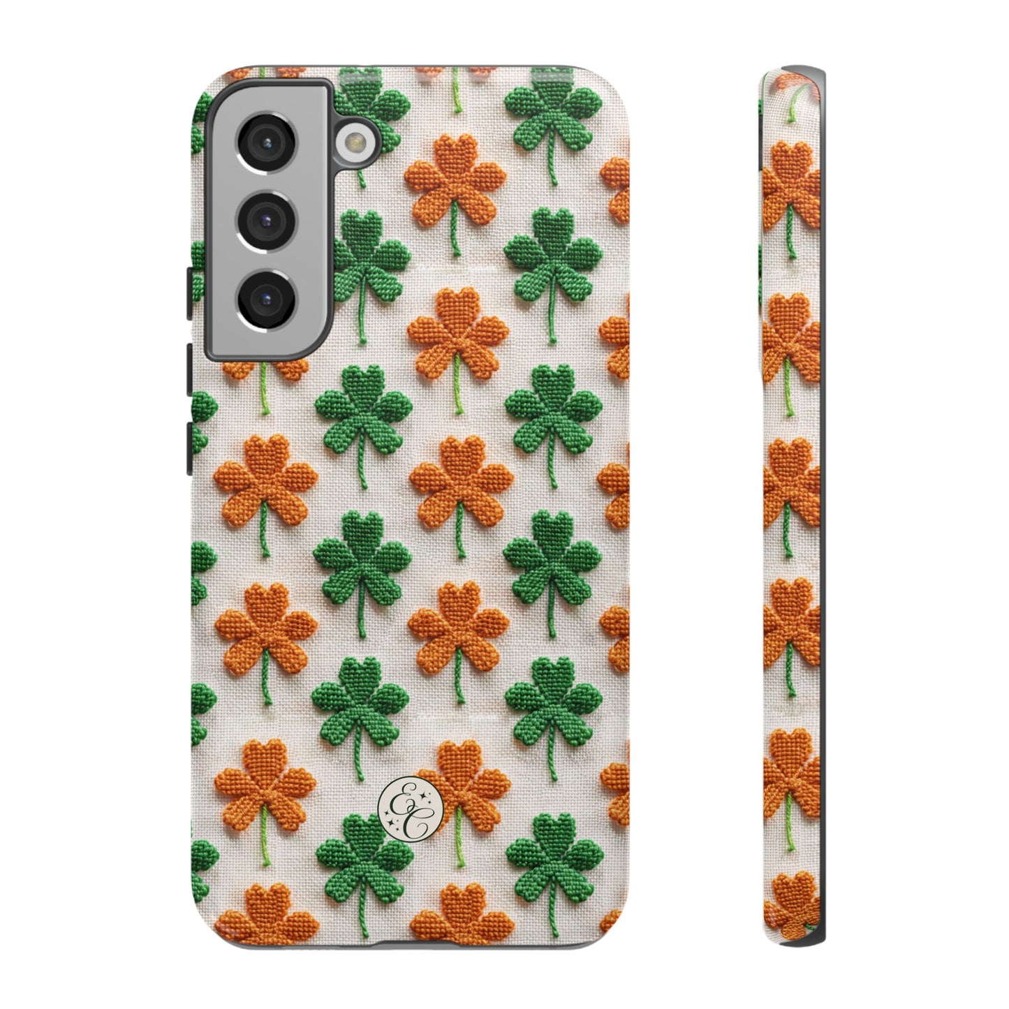 Lucky Shamrock Pattern Tough Phone Case