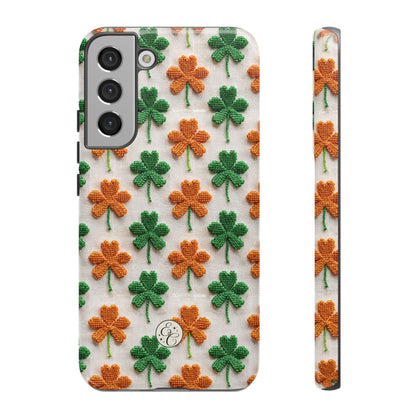 Lucky Shamrock Pattern Tough Phone Case