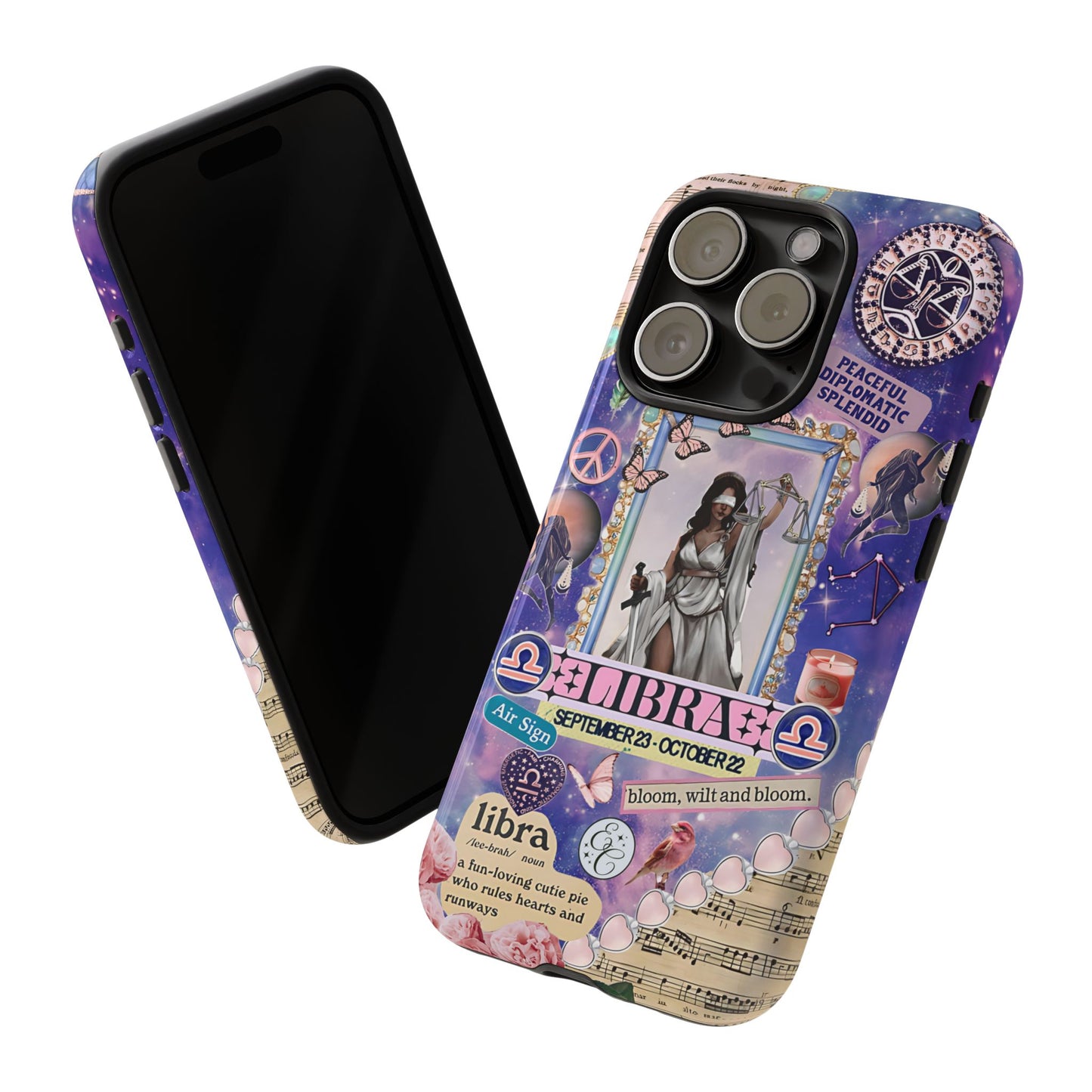 Libra Zodiac Star Sign Tough Phone Case