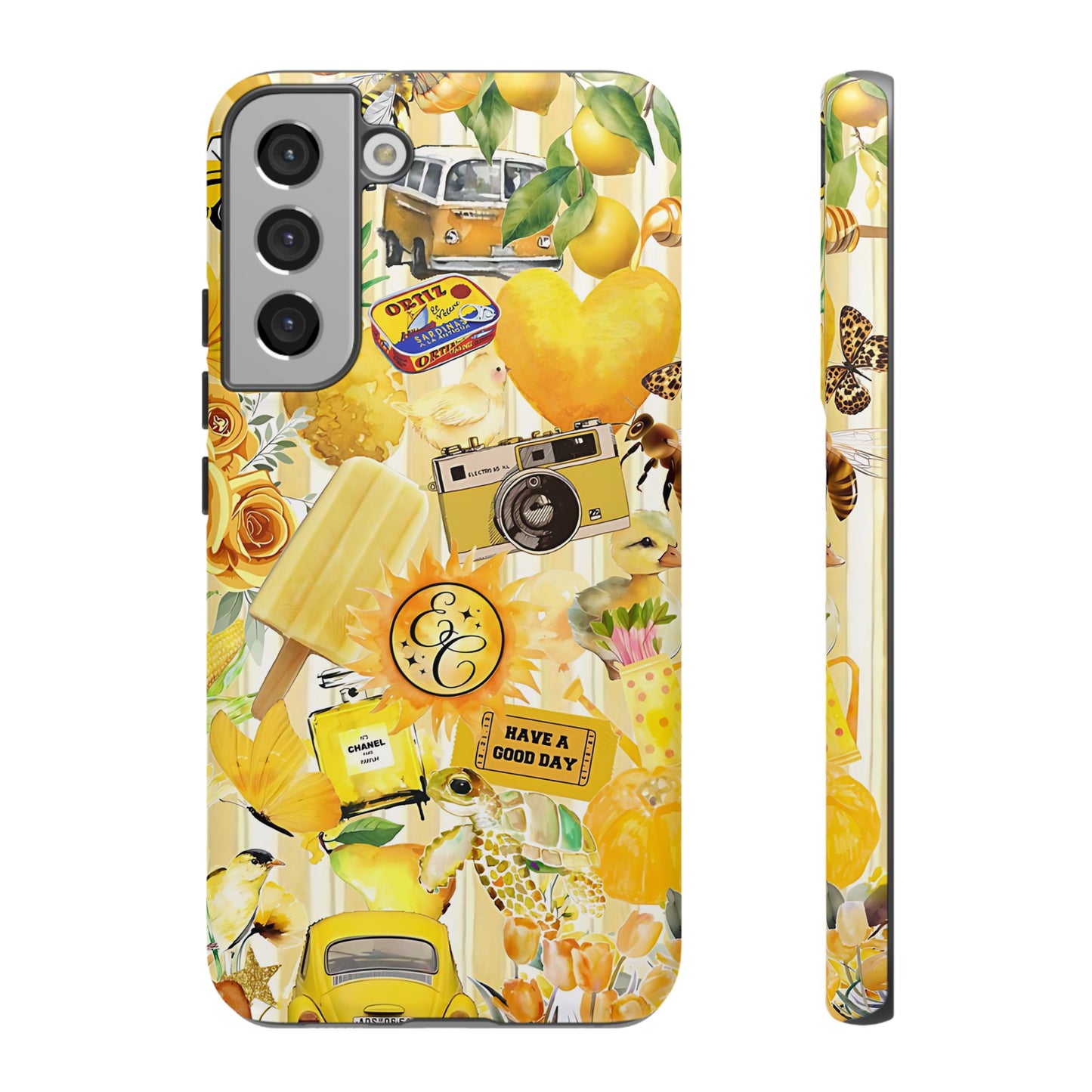 Yellow Aesthetic Collage Tough Phone Case