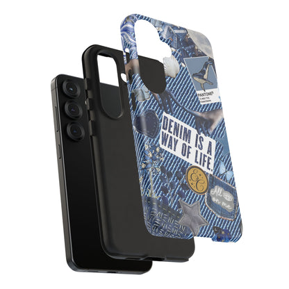 Denim Texture Tough Phone Case