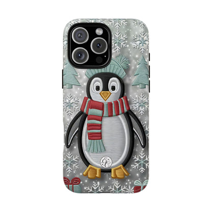 Cute Christmas Penguin Tough Phone Case