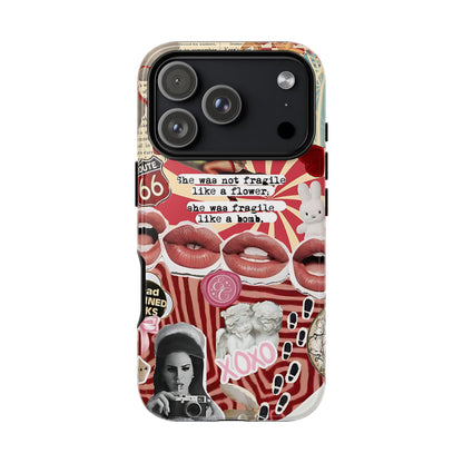 Retro Feminist Collage Tough Phone Case