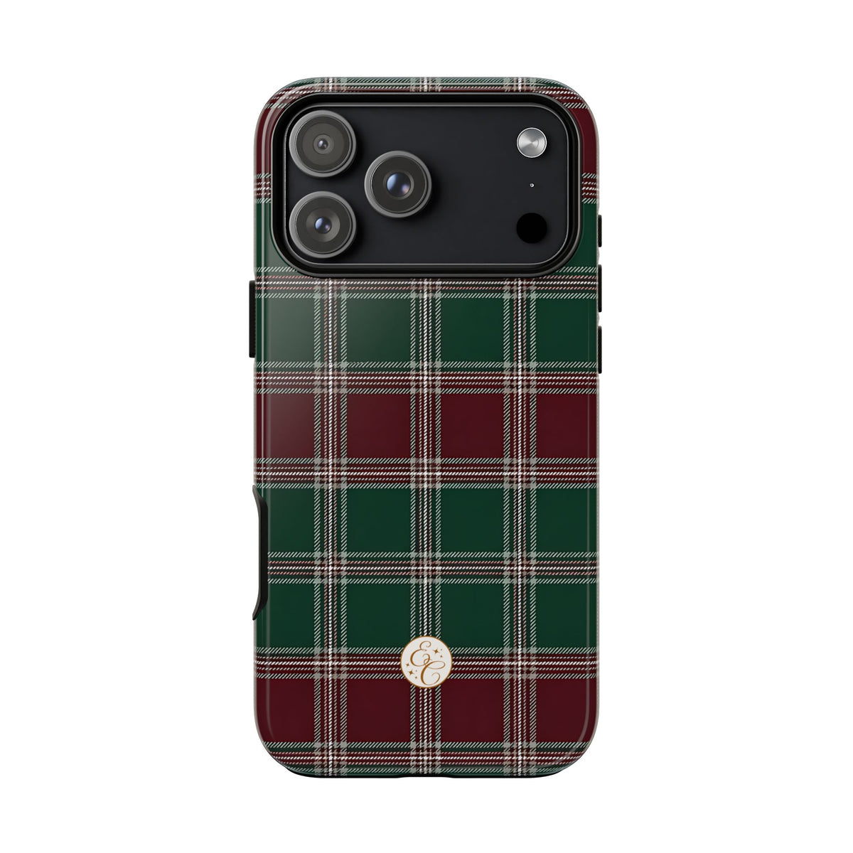 Green & Burgundy Plaid Christmas Phone Case