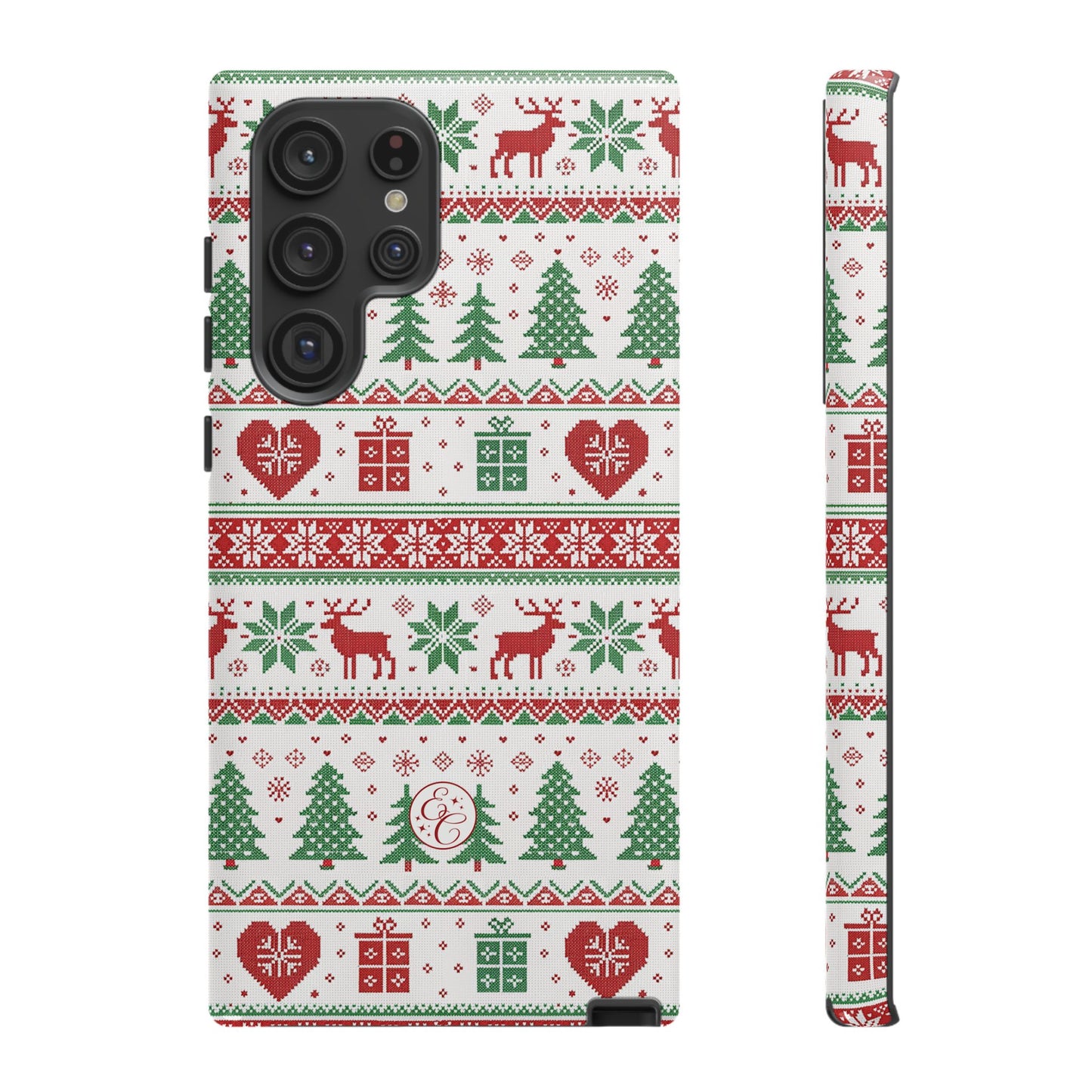 Ugly Christmas Sweater Pattern Tough Phone Case