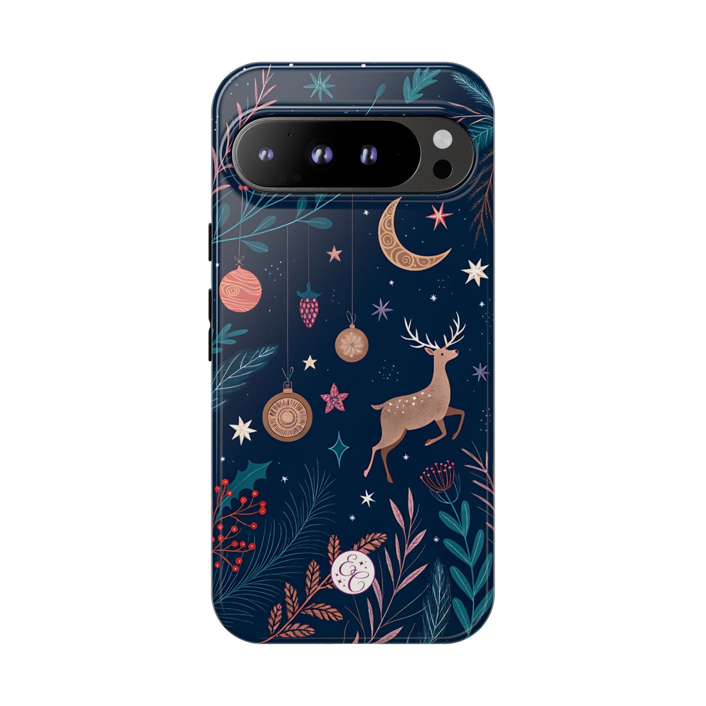 Boho Christmas Reindeer Tough Phone Case