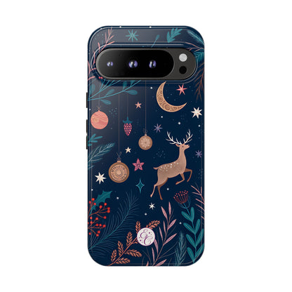 Boho Christmas Reindeer Tough Phone Case