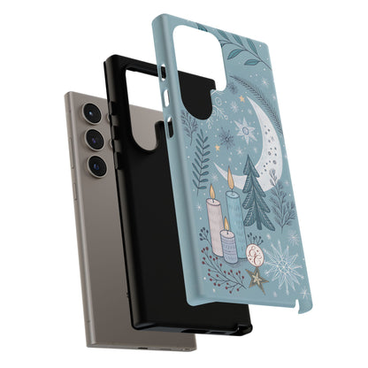 Winter Moon & Candles Tough Phone Case