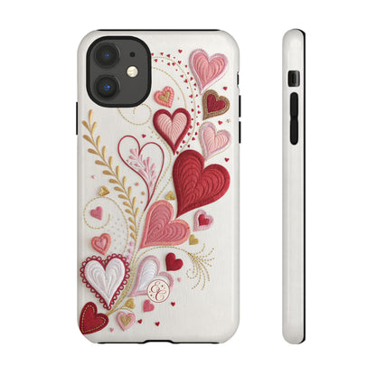 Hearts Pattern Tough Phone Case