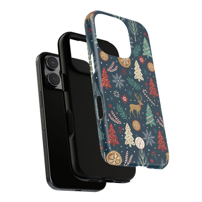 Christmas Holiday Pattern Tough Phone Case