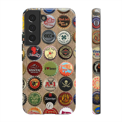 Beer Bottle Caps Tough Phone Case