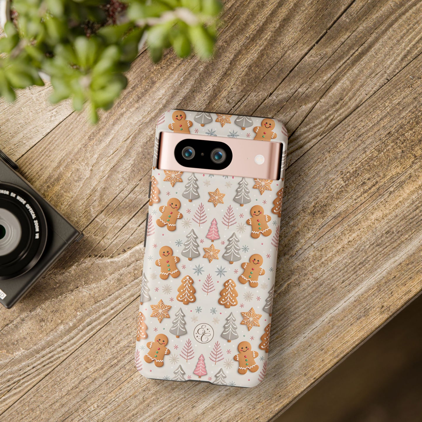 Christmas Gingerbread Man Pattern Tough Phone Case