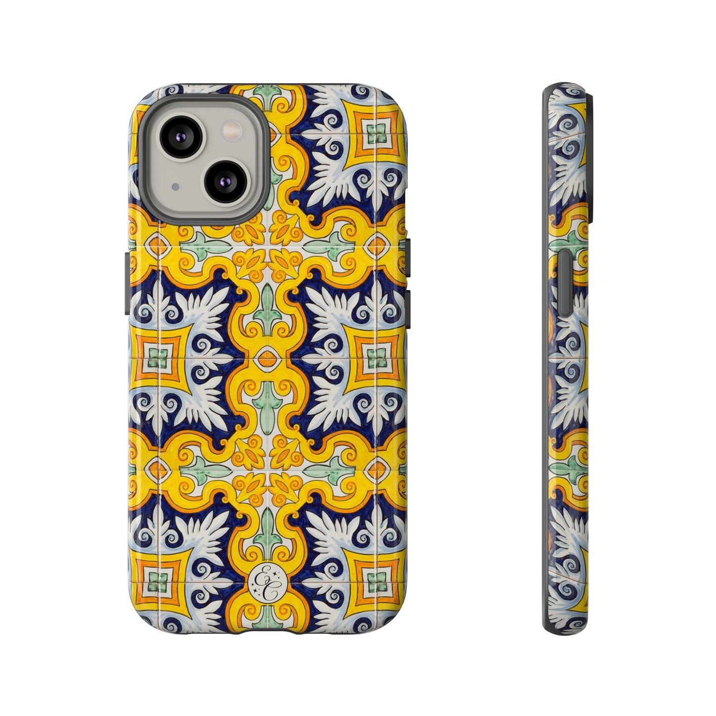 Vintage Floral Tile Tough Phone Case