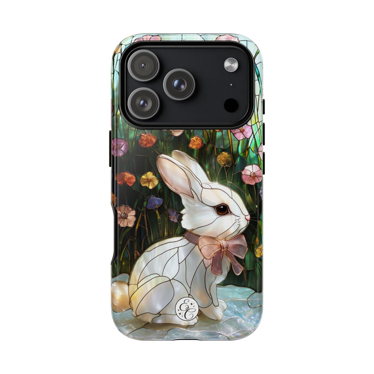 Easter Rabbit Stained Glass Tough Phone Case