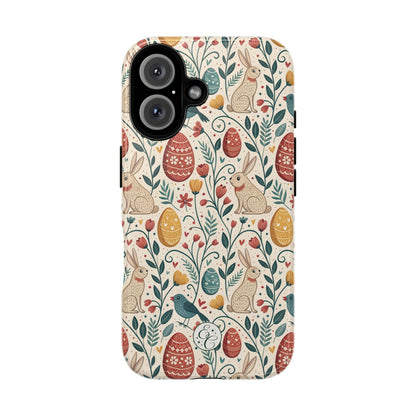 Vintage Easter Pattern Tough Phone Case