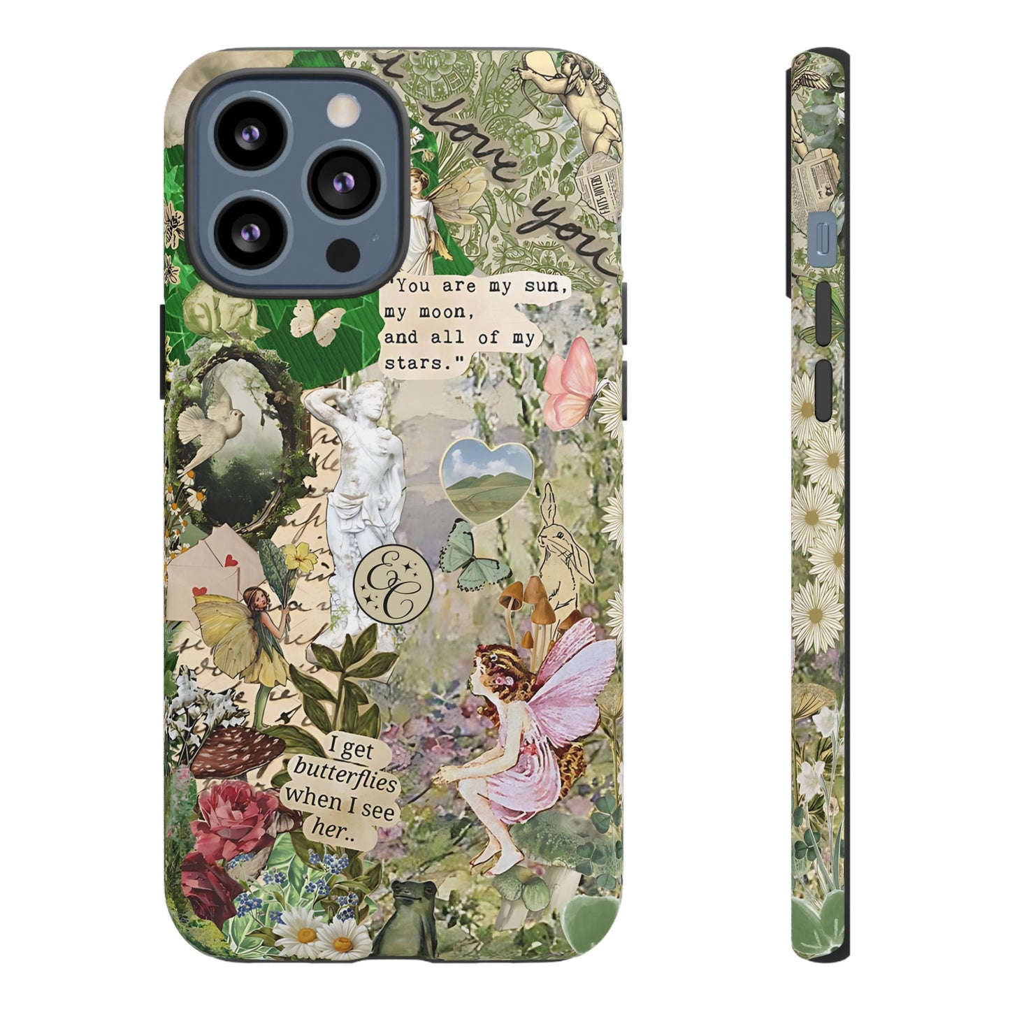 Vintage Botanical Collage Tough Phone Case