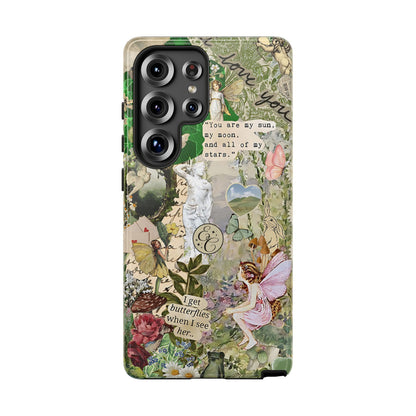 Vintage Botanical Collage Tough Phone Case