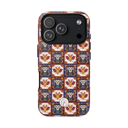 Dracula & Bat Pattern Halloween Phone Case