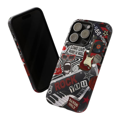 Rock and Roll Collage Tough Phone Case