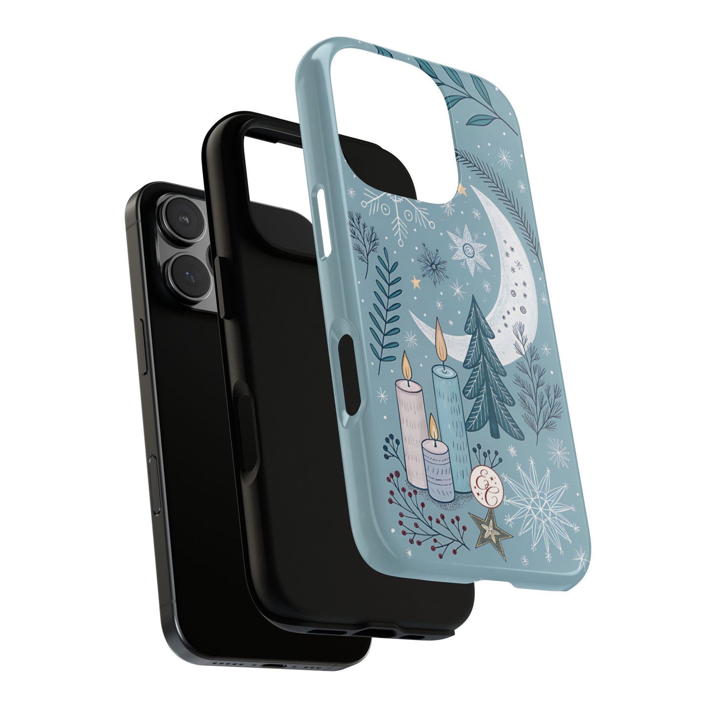 Winter Moon & Candles Tough Phone Case