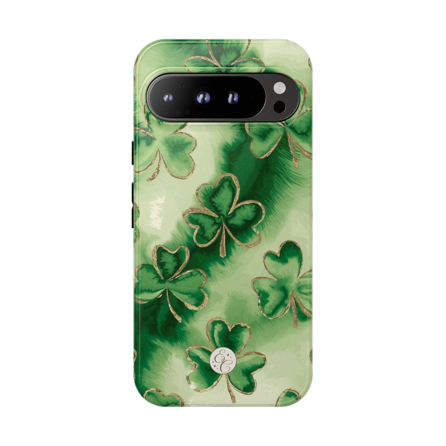 Shamrock Watercolor Pattern Tough Phone Case