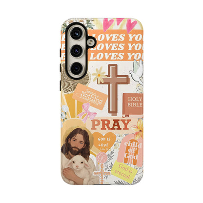 Christian Collage Tough Phone Case