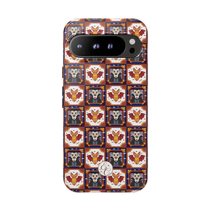 Dracula & Bat Pattern Tough Phone Case