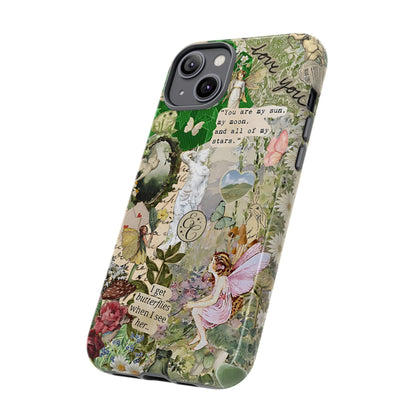 Vintage Botanical Collage Tough Phone Case
