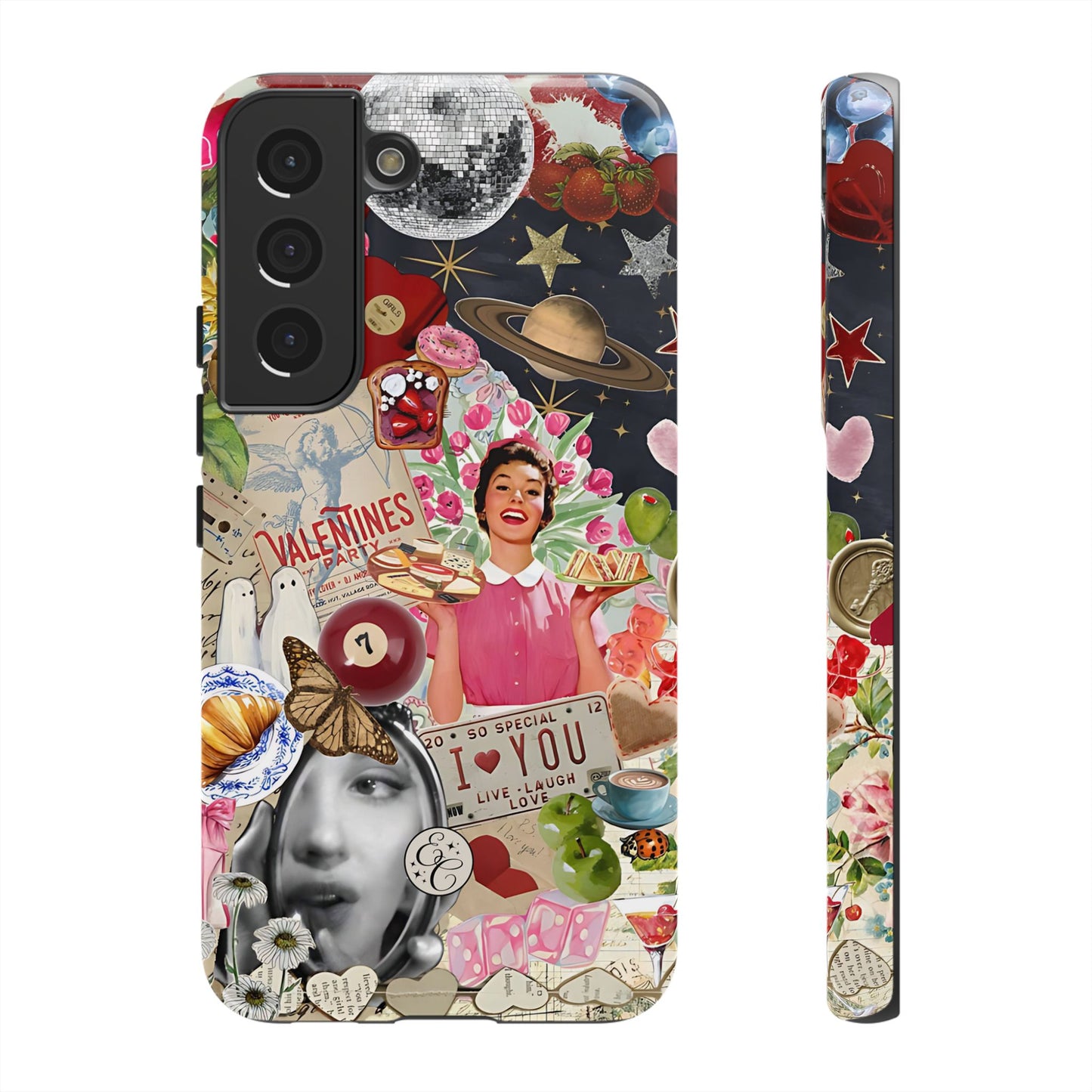 Retro Aesthetic Collage Art Tough Phone Case