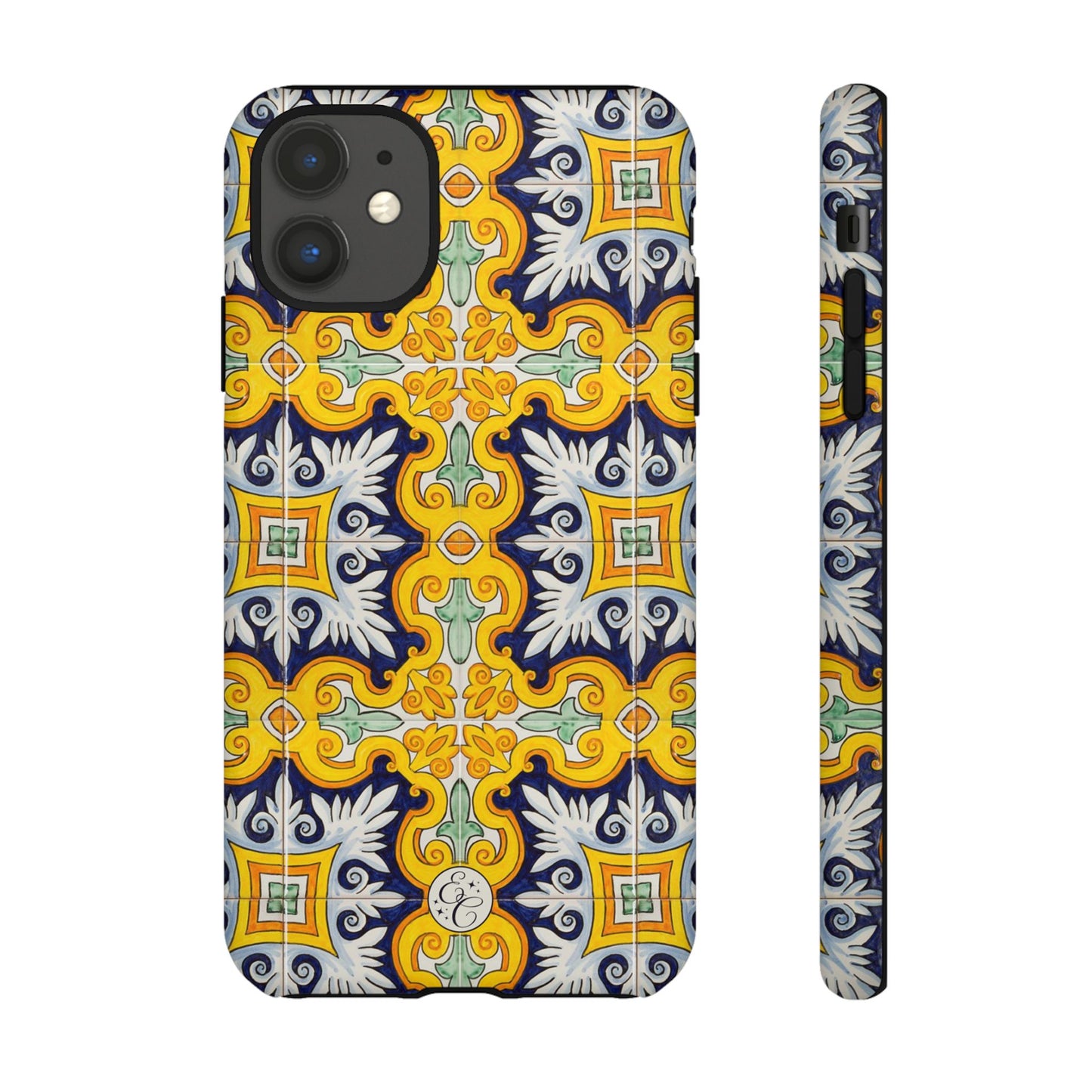 Vintage Floral Tile Tough Phone Case