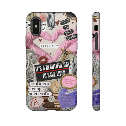 Nurse Inspirational Collage Tough Phone Case