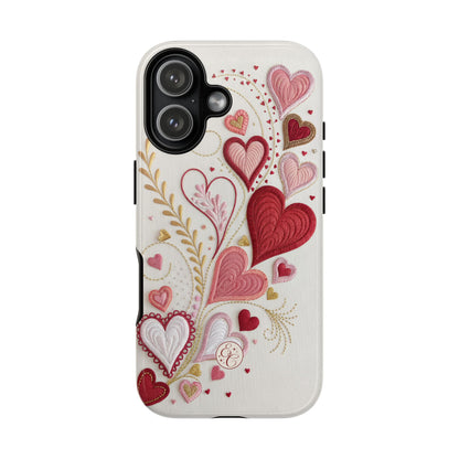Hearts Pattern Tough Phone Case