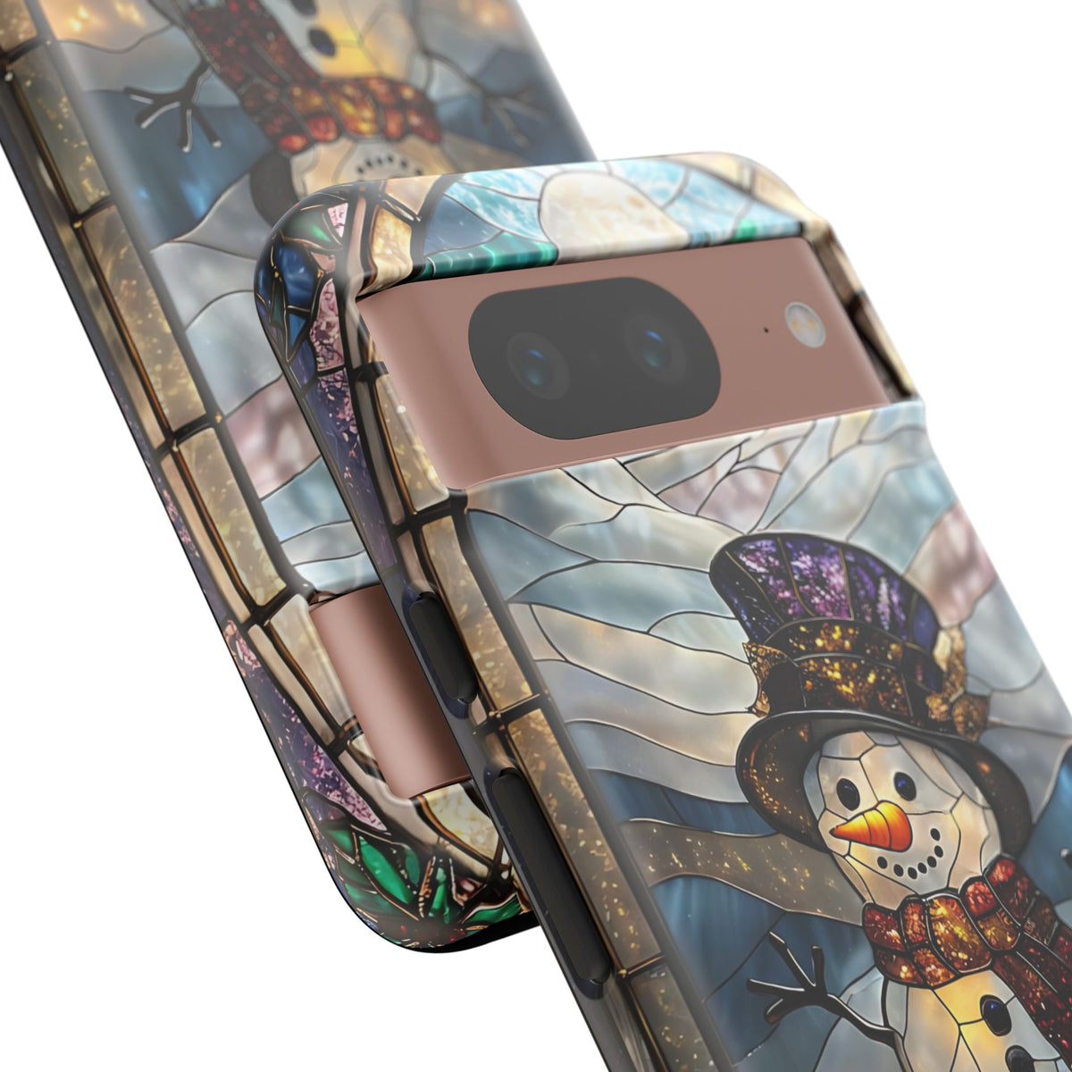 Snowman Stained Glass Phone Case
