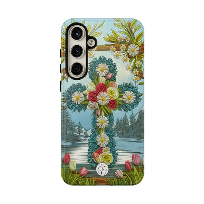 Floral Cross Tough Phone Case