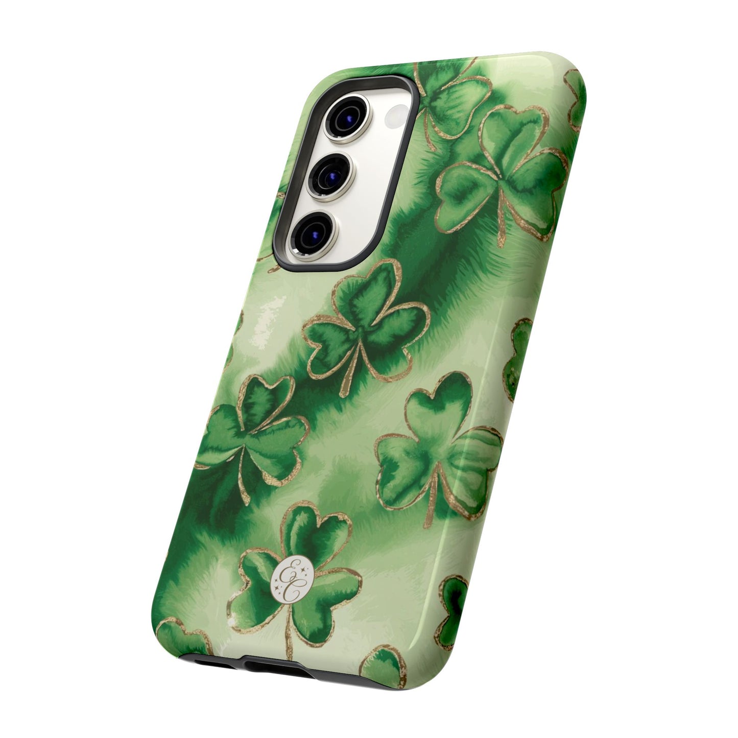 Shamrock Watercolor Pattern Tough Phone Case