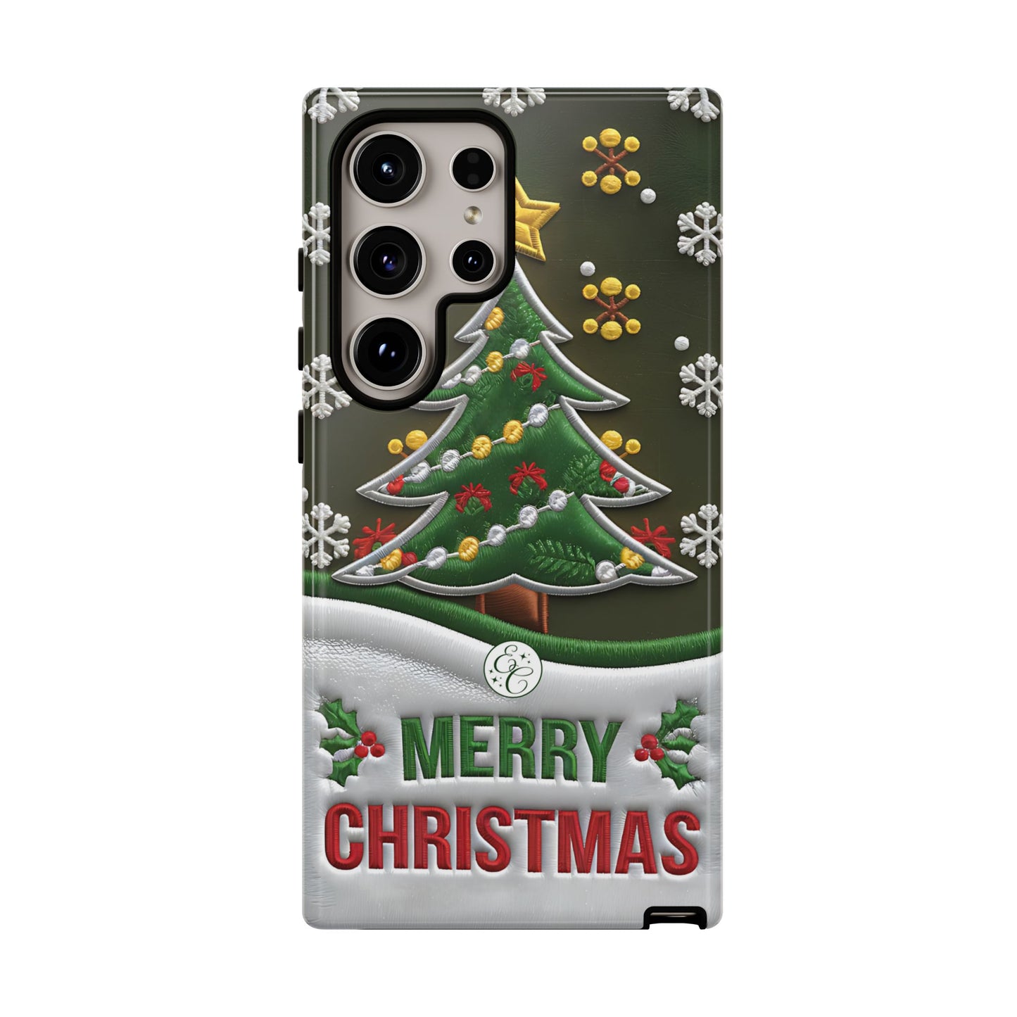 Merry Christmas Tree Tough Phone Case