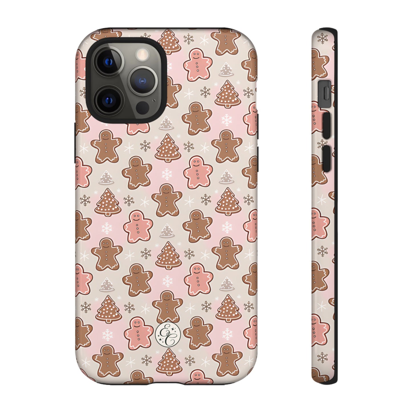 Gingerbread Men & Xmas Tree Pattern Tough Phone Case