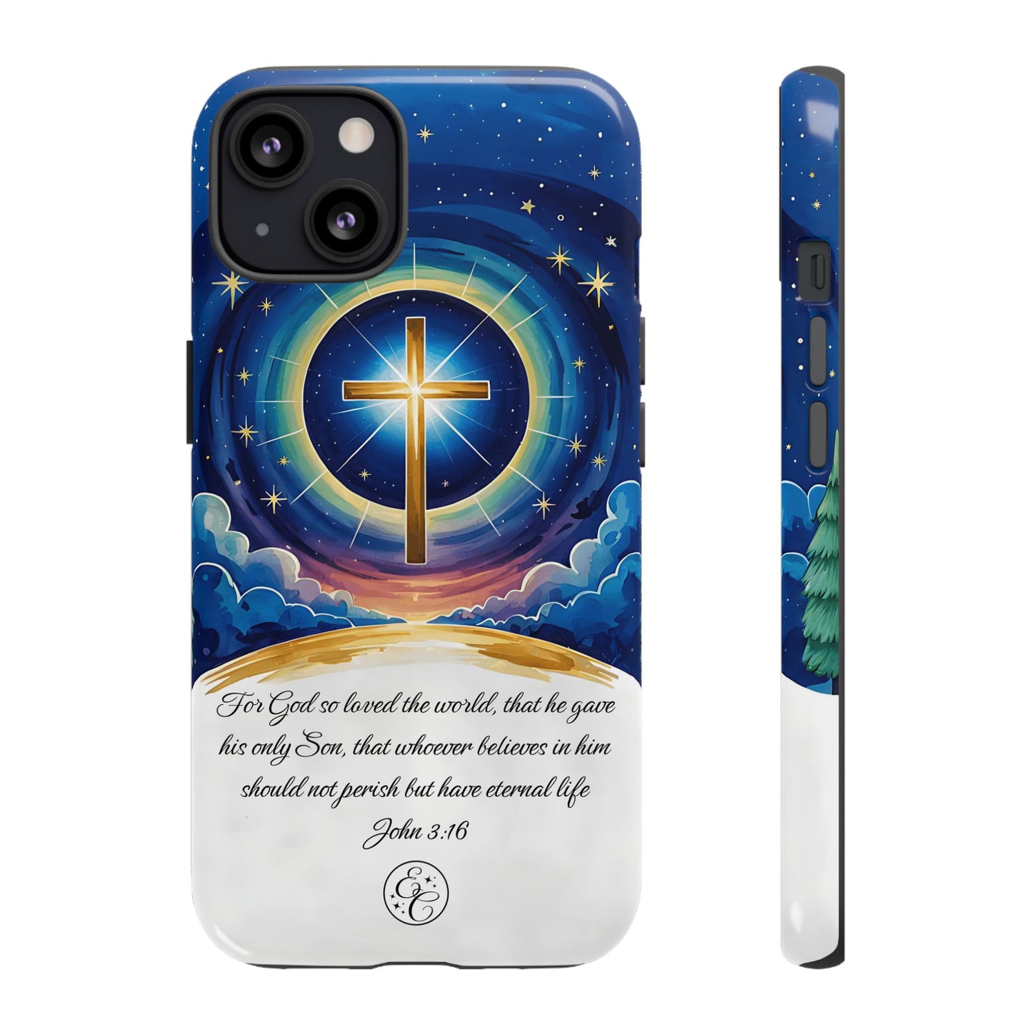Celestial Cross - John 3:16 Tough Phone Case