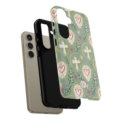Christian Cross Boho Pattern Tough Phone Case