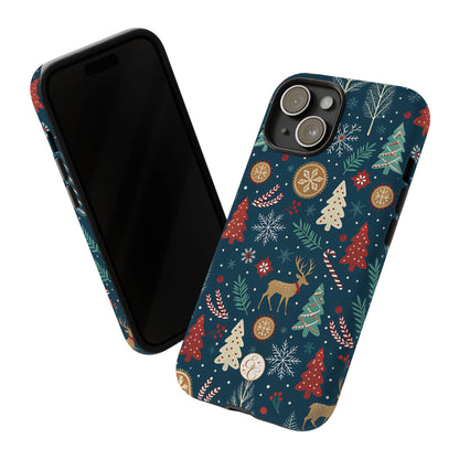 Christmas Holiday Pattern Tough Phone Case