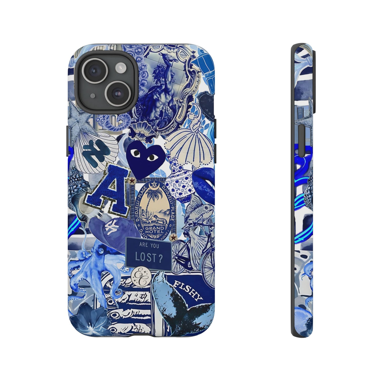 Blue Collage Tough Phone Case