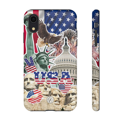 Patriotic USA Collage Tough Phone Case