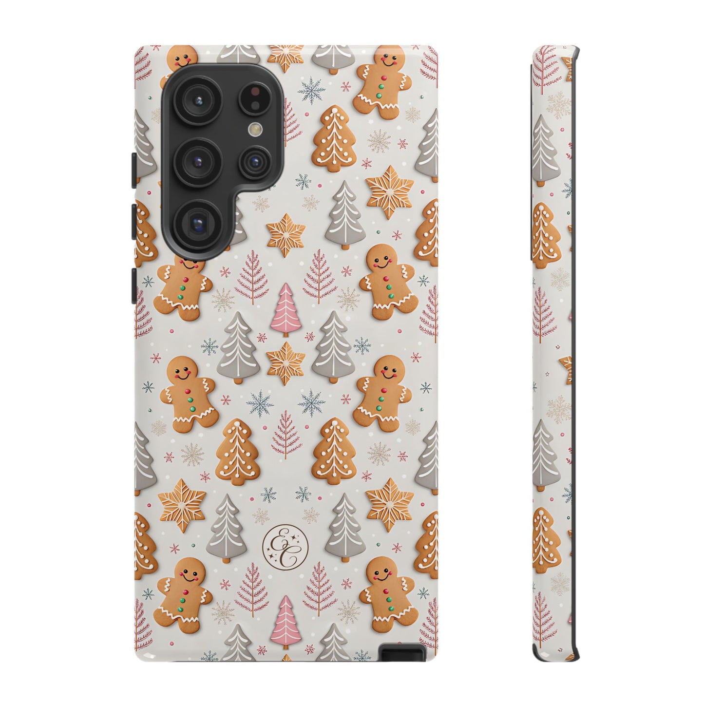 Christmas Gingerbread Man Pattern Tough Phone Case