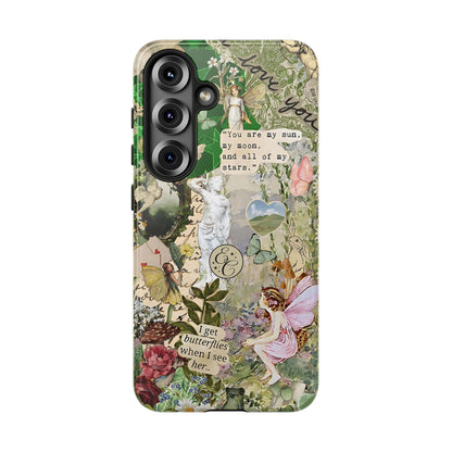 Vintage Botanical Collage Tough Phone Case