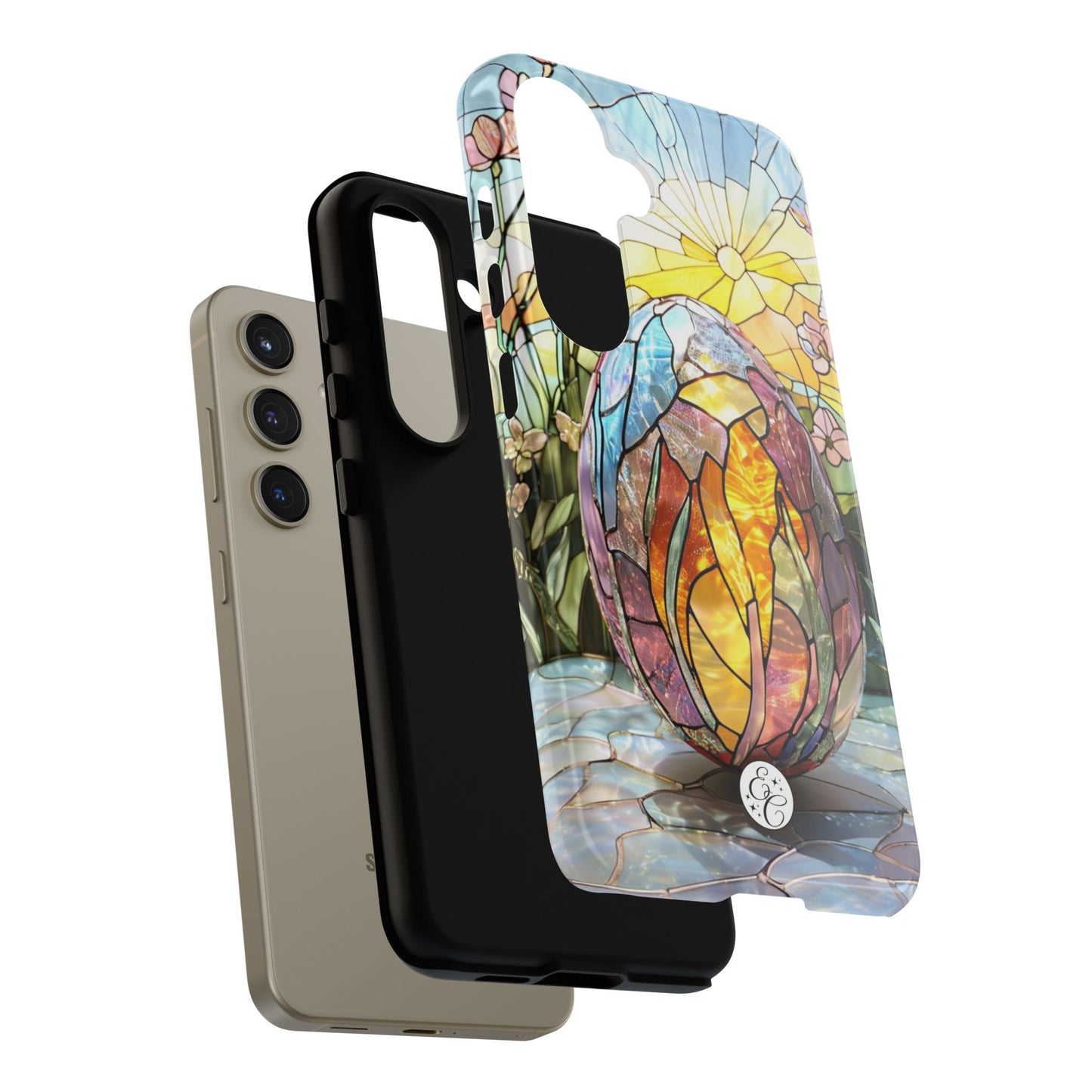 Easter Egg Stained Glass Tough Phone Case