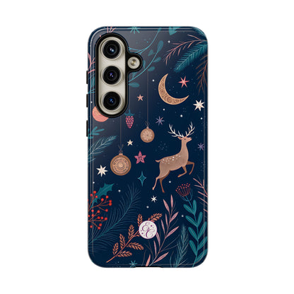Boho Christmas Reindeer Tough Phone Case