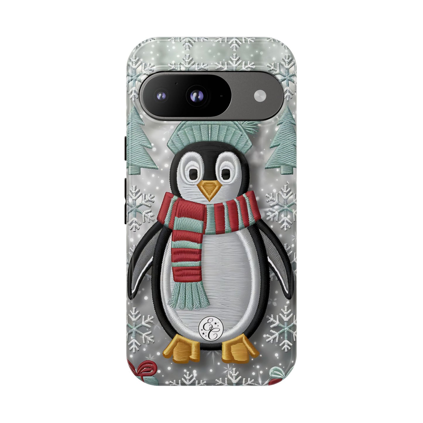 Cute Christmas Penguin Tough Phone Case