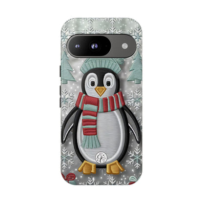 Cute Christmas Penguin Tough Phone Case