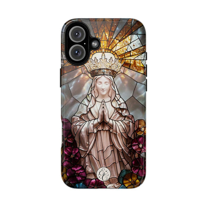 Virgin Mary Stained Glass Tough Phone Case