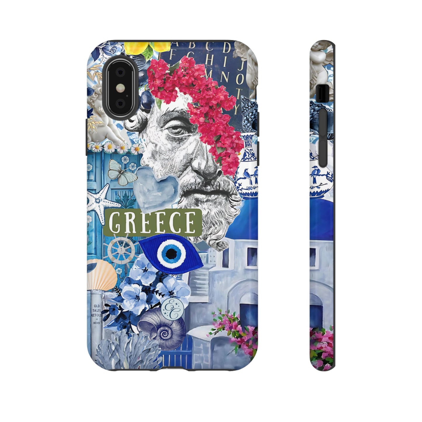 Greek Summer Collage Tough Phone Case